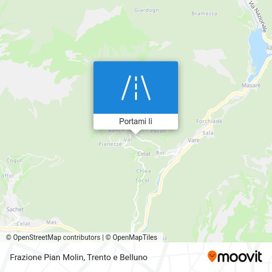 Mappa Frazione Pian Molin