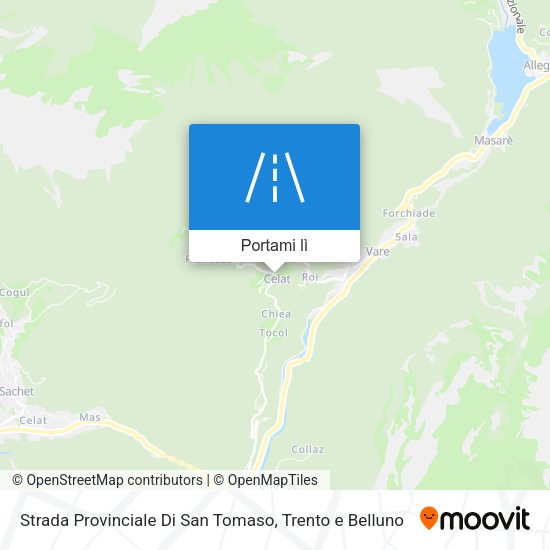 Mappa Strada Provinciale Di San Tomaso