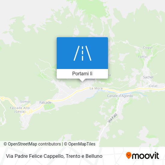 Mappa Via Padre Felice Cappello