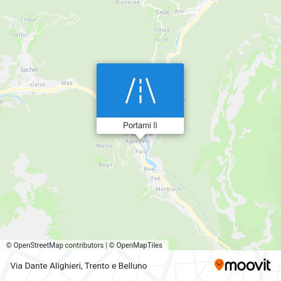 Mappa Via Dante Alighieri