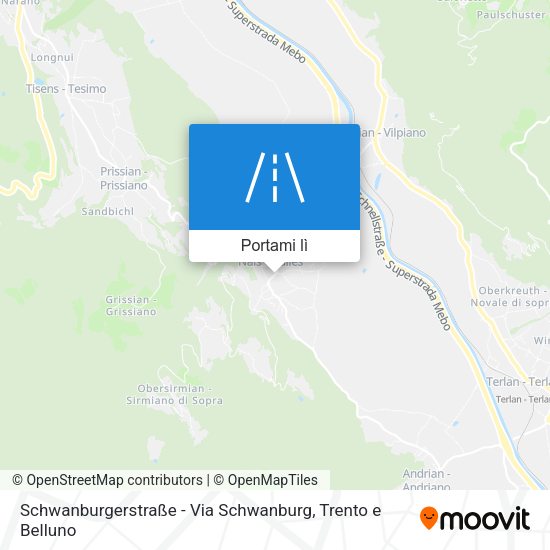 Mappa Schwanburgerstraße - Via Schwanburg
