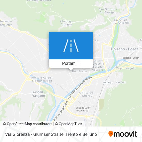 Mappa Via Glorenza - Glurnser Straße