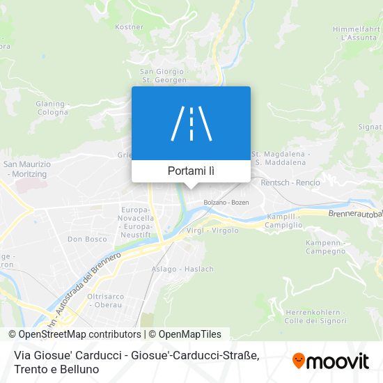 Mappa Via Giosue' Carducci - Giosue'-Carducci-Straße