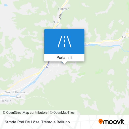 Mappa Strada Prai De Löse