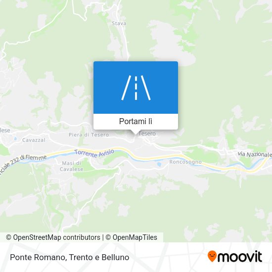 Mappa Ponte Romano