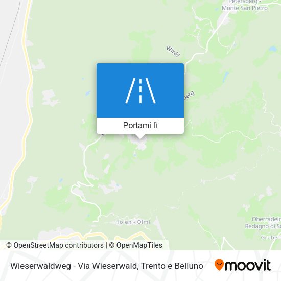 Mappa Wieserwaldweg - Via Wieserwald