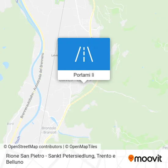 Mappa Rione San Pietro - Sankt Petersiedlung