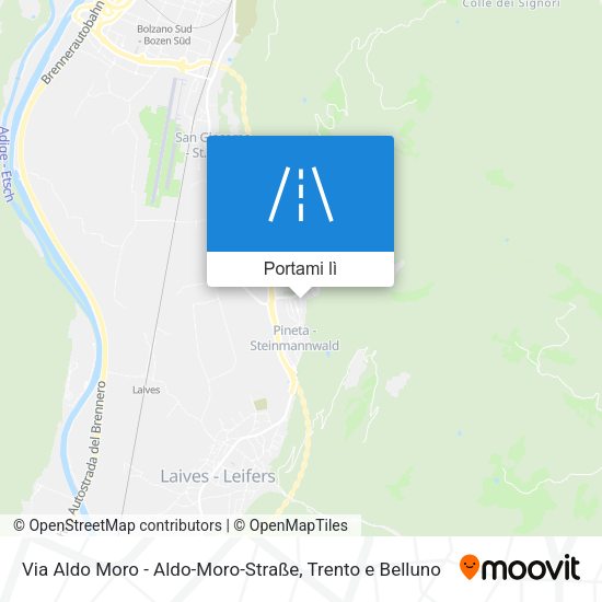 Mappa Via Aldo Moro - Aldo-Moro-Straße