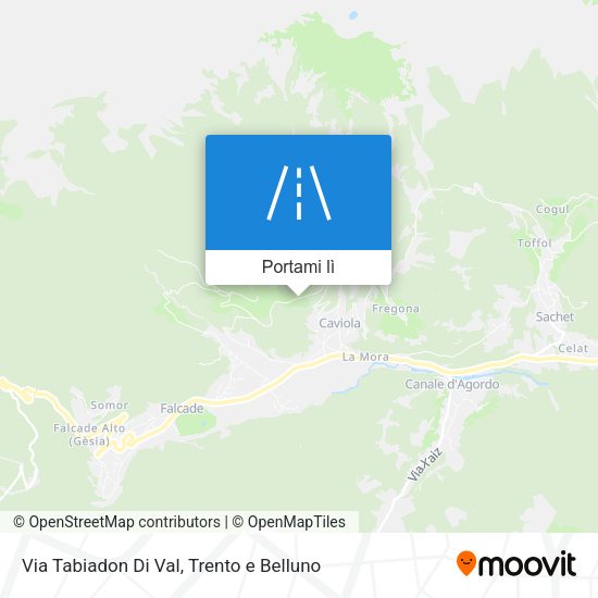 Mappa Via Tabiadon Di Val