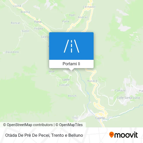 Mappa Otàda De Prè De Pecei