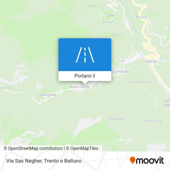 Mappa Via Sas Negher