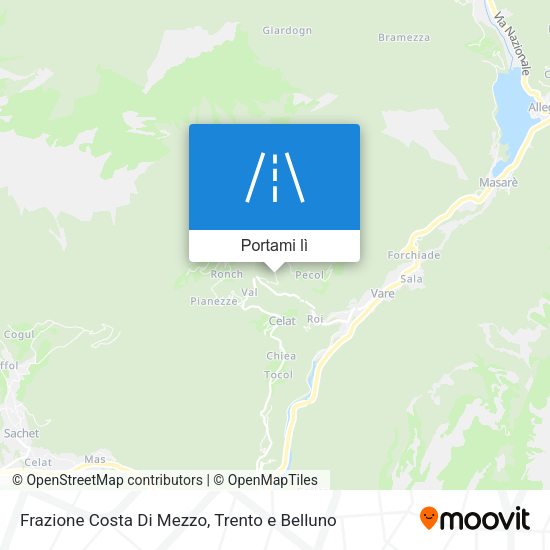 Mappa Frazione Costa Di Mezzo