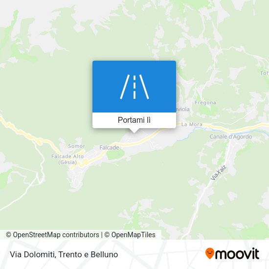 Mappa Via Dolomiti