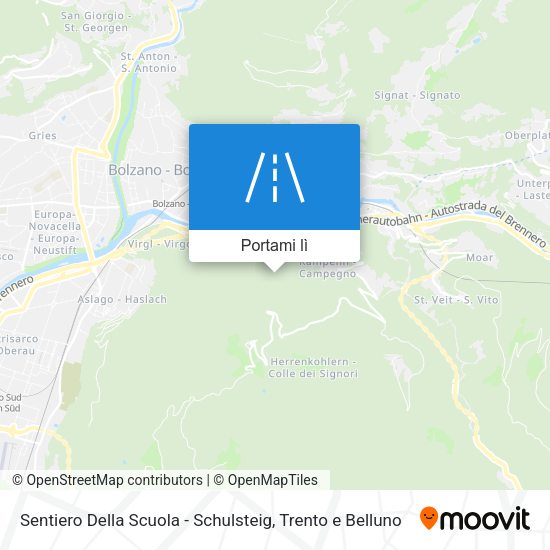 Mappa Sentiero Della Scuola - Schulsteig