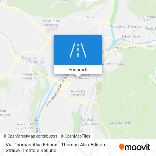 Mappa Via Thomas Alva Edison - Thomas-Alva-Edison-Straße