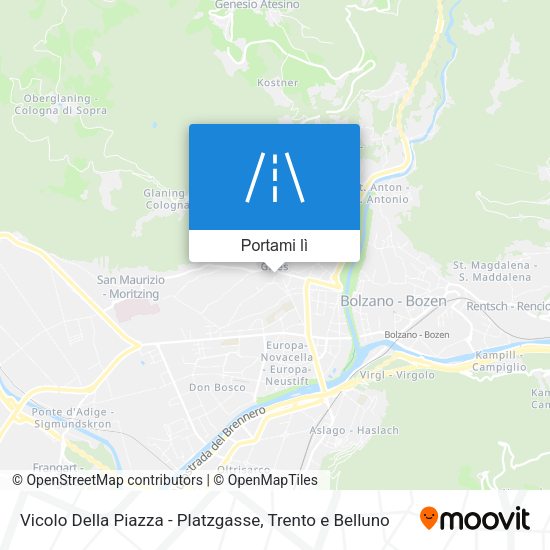 Mappa Vicolo Della Piazza - Platzgasse