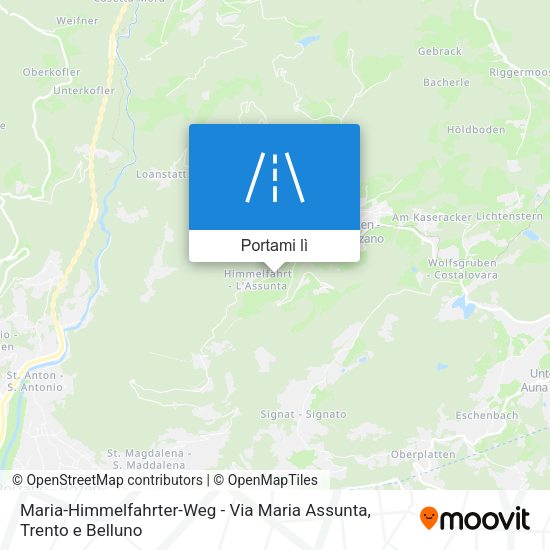 Mappa Maria-Himmelfahrter-Weg - Via Maria Assunta