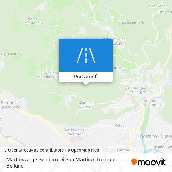 Mappa Martinsweg - Sentiero Di San Martino