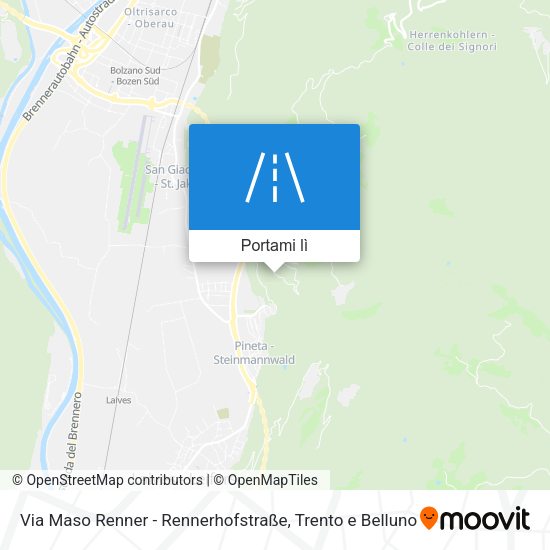 Mappa Via Maso Renner - Rennerhofstraße