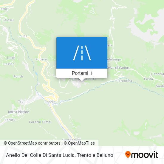 Mappa Anello Del Colle Di Santa Lucia