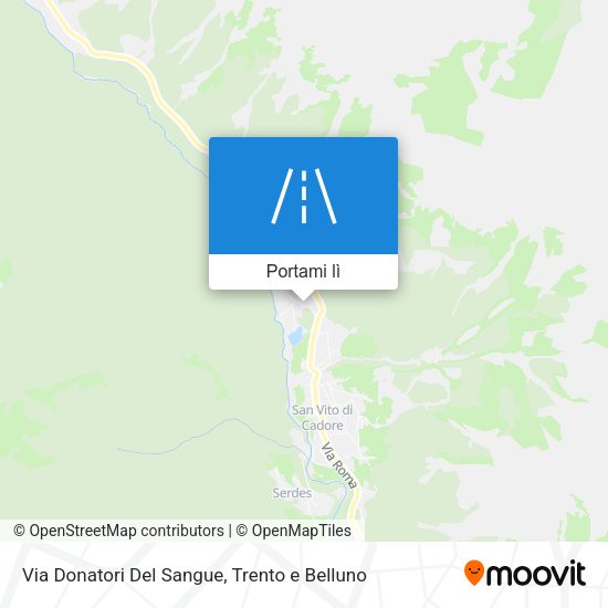 Mappa Via Donatori Del Sangue
