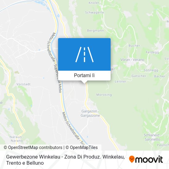 Mappa Gewerbezone Winkelau - Zona Di Produz. Winkelau