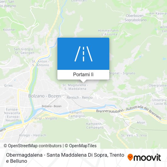 Mappa Obermagdalena - Santa Maddalena Di Sopra