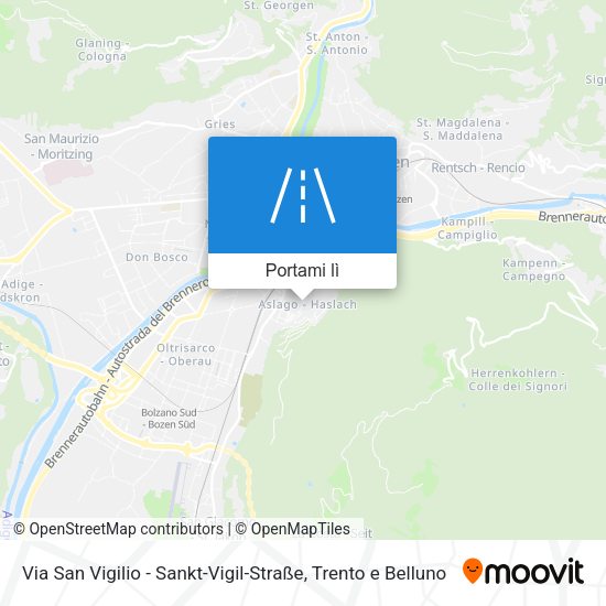 Mappa Via San Vigilio - Sankt-Vigil-Straße