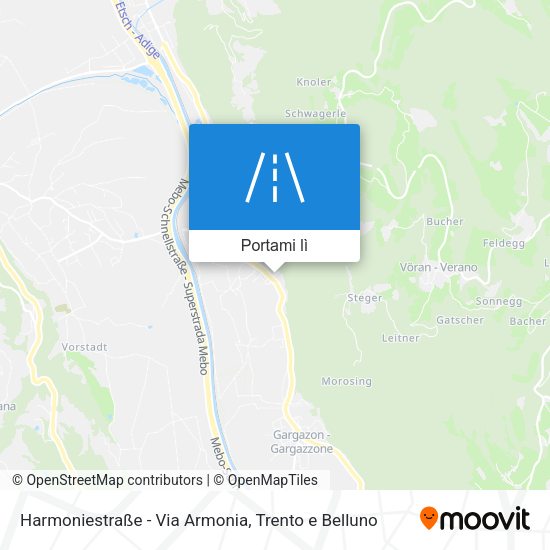 Mappa Harmoniestraße - Via Armonia