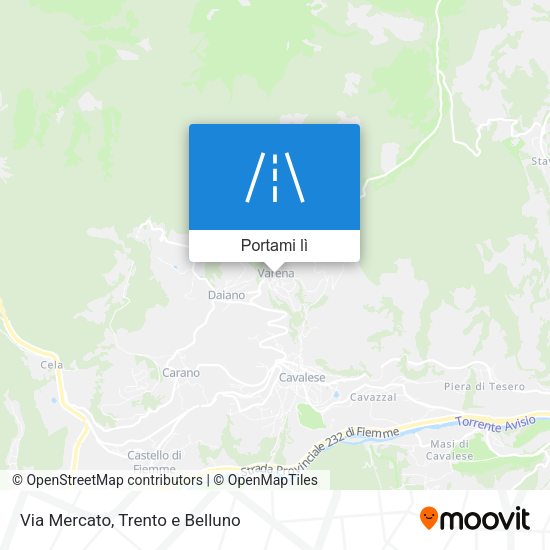 Mappa Via Mercato