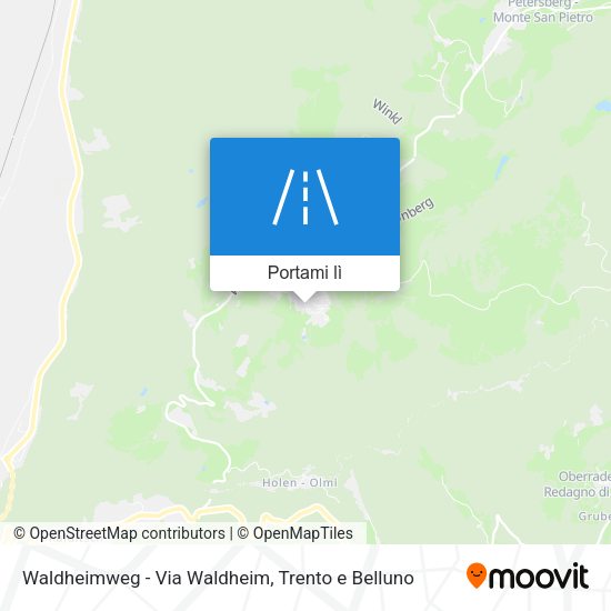 Mappa Waldheimweg - Via Waldheim