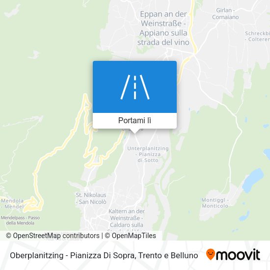 Mappa Oberplanitzing - Pianizza Di Sopra