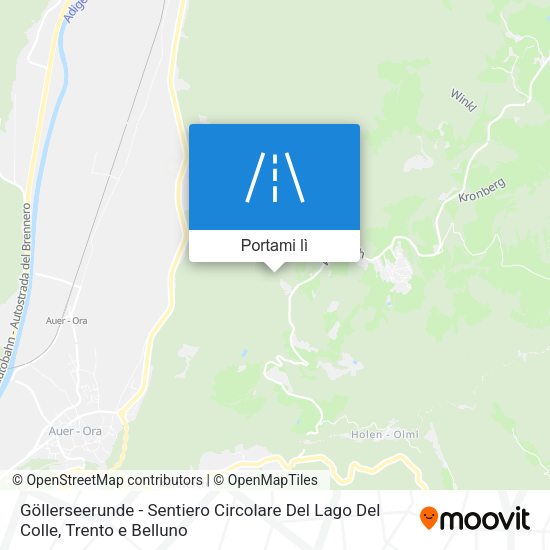 Mappa Göllerseerunde - Sentiero Circolare Del Lago Del Colle