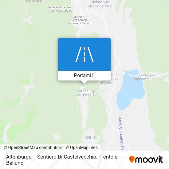 Mappa Altenburger - Sentiero Di Castelvecchio