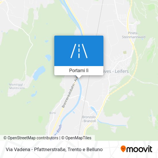 Mappa Via Vadena - Pfattnerstraße