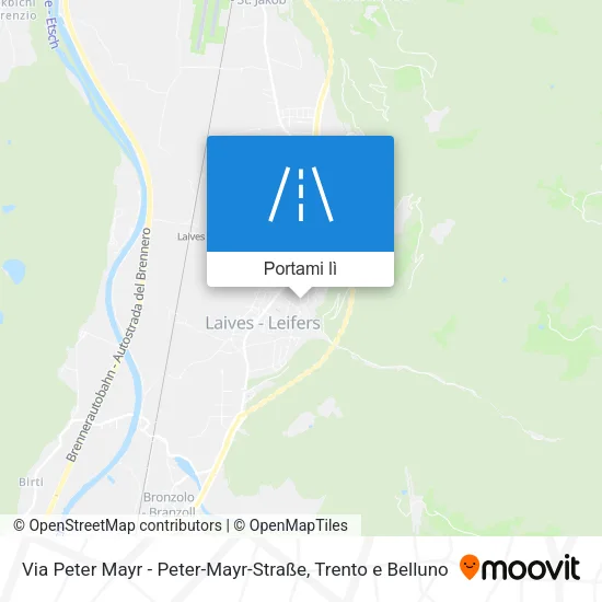 Mappa Via Peter Mayr - Peter-Mayr-Straße