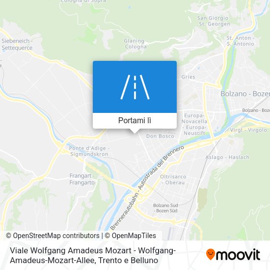 Mappa Viale Wolfgang Amadeus Mozart - Wolfgang-Amadeus-Mozart-Allee