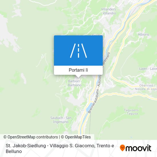 Mappa St. Jakob-Siedlung - Villaggio S. Giacomo