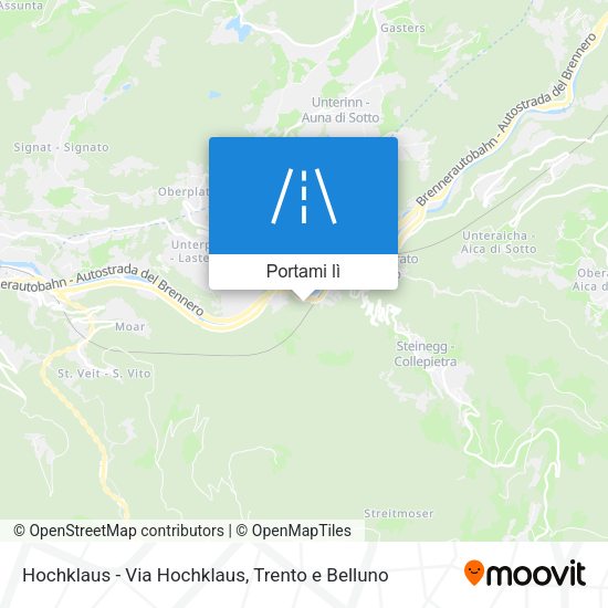 Mappa Hochklaus - Via Hochklaus