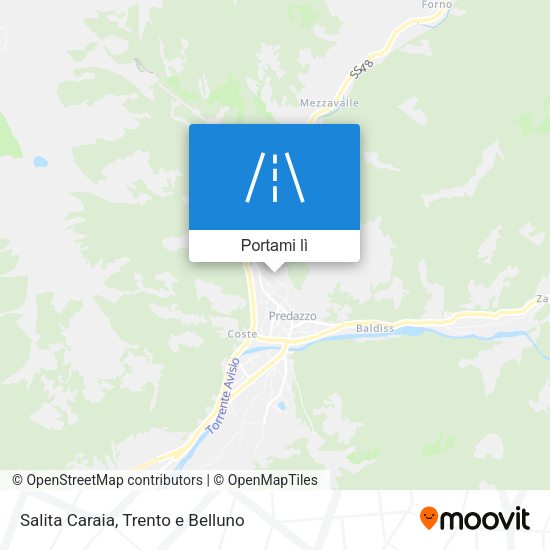 Mappa Salita Caraia
