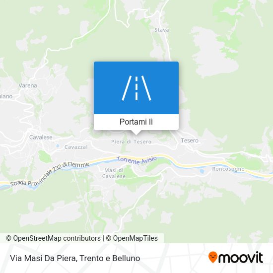 Mappa Via Masi Da Piera