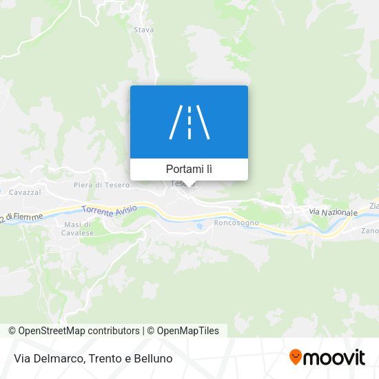 Mappa Via Delmarco