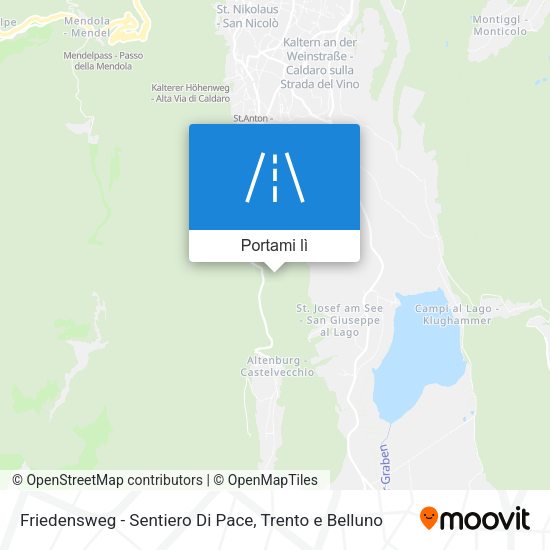 Mappa Friedensweg - Sentiero Di Pace
