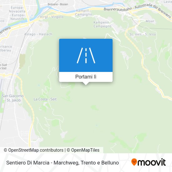 Mappa Sentiero Di Marcia - Marchweg