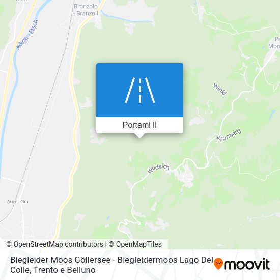 Mappa Biegleider Moos Göllersee - Biegleidermoos Lago Del Colle