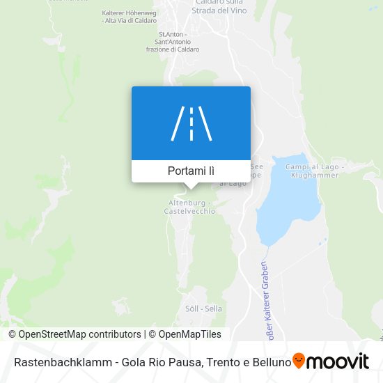 Mappa Rastenbachklamm - Gola Rio Pausa