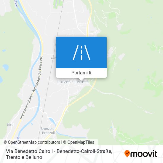 Mappa Via Benedetto Cairoli - Benedetto-Cairoli-Straße