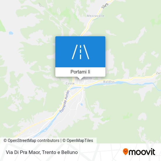 Mappa Via Di Pra Maor