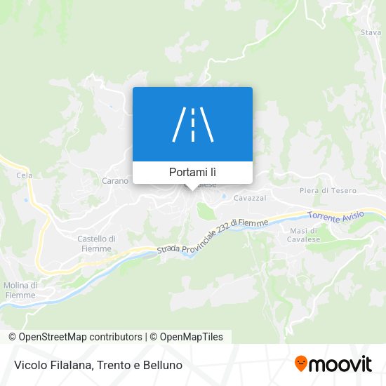 Mappa Vicolo Filalana