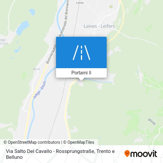 Mappa Via Salto Del Cavallo - Rossprungstraße